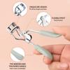 Wimpernzange mit Wimpernkamm, Professionelle Wimpernzange, Make-Up-Tool, Lash Curler, Inkl. zusätzlichem Gummi-Ersatzpad