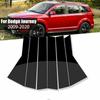 6pcs Black Pillar Posts Fit For Dodge Journey 2009-2020 2019 2018 2017 Car Door Side Moulding Trim Window Cover Exterior Parts