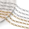 1Meter Stainless Steel Embossed Thick Cable Chain for DIY Men Jewelry Making Supplies Necklace Bracelet Chains Findings