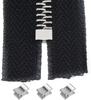10/24/123Pcs Metal Zipper Head Sliders Retainer Insertion Pin Zipper Top Stopper Ends for Coat Jacket Clothes Repair Kit