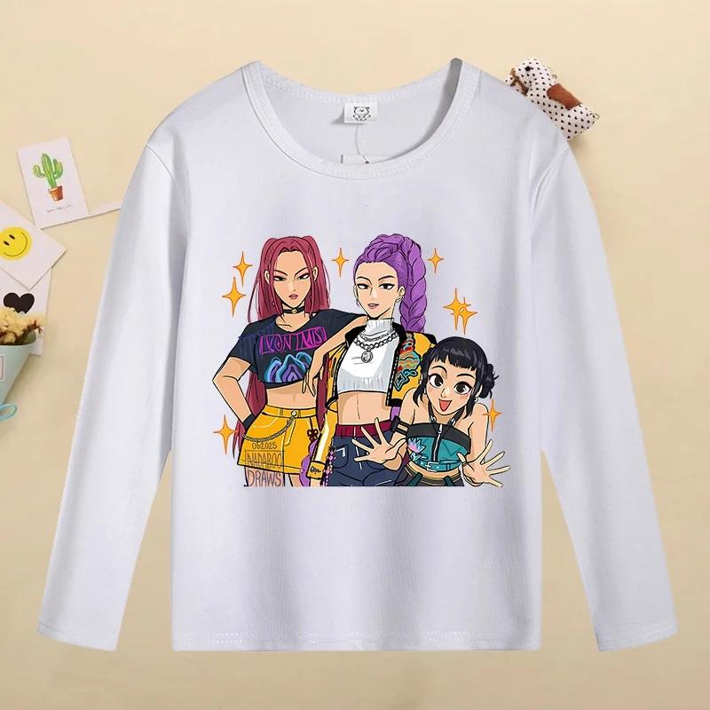 

Kids Casual Comfortable Long Sleeve T-Shirt Cute Cartoon Print Fashion Top T-Shirt Girls Kids 170