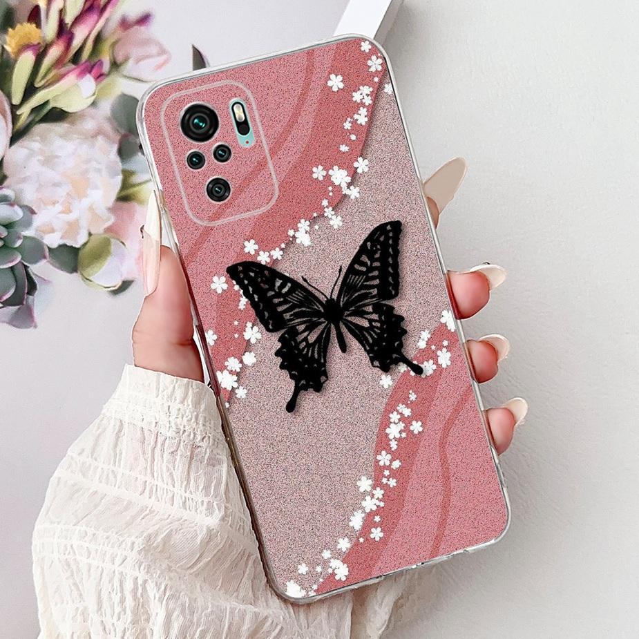 For Xiaomi Redmi Note 10 4G Case Note 10S Cute Cat Luxury Painted Cover Soft Silicone Phone Case For Redmi Note 10 Pro Max Shell