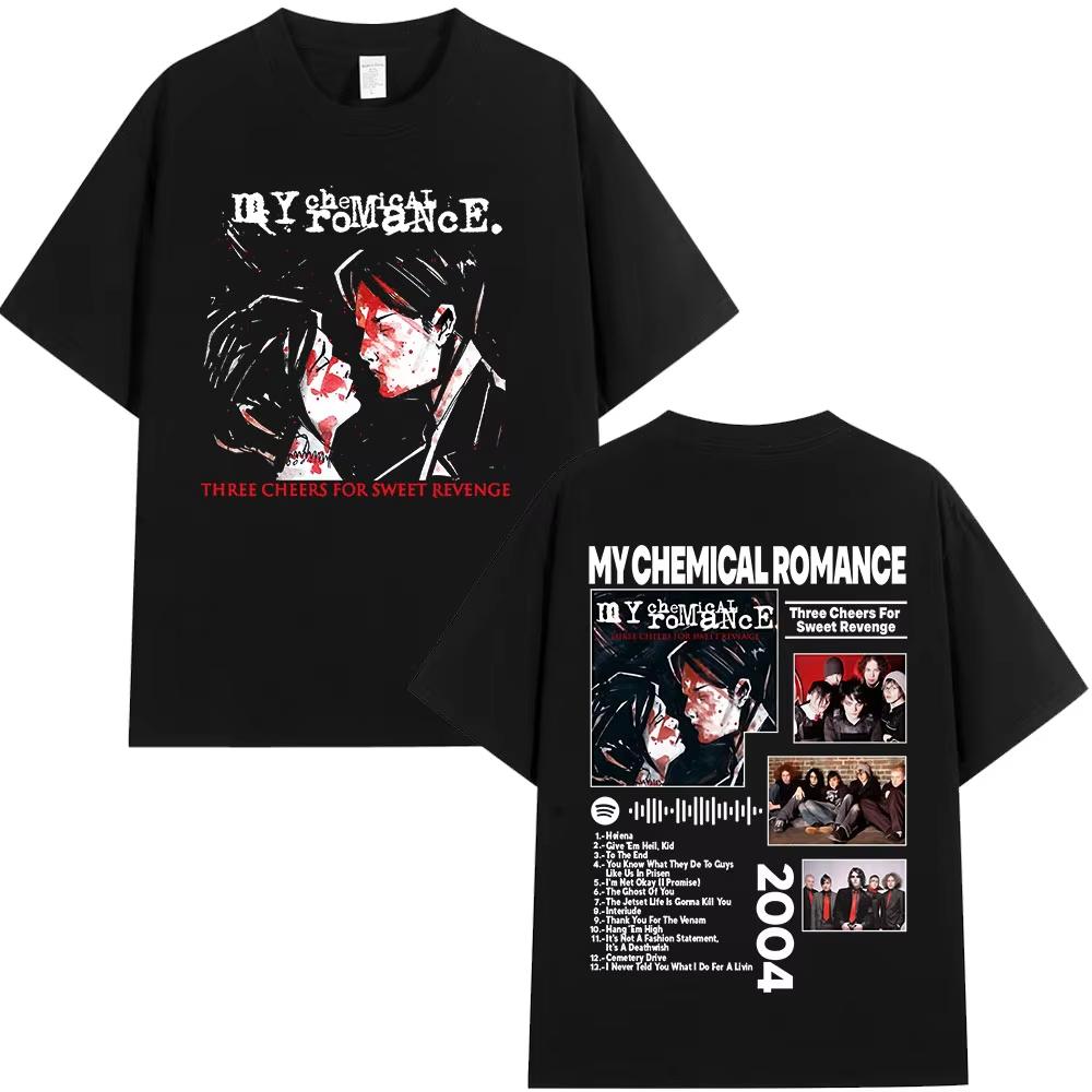 

Футболка группы My Chemical Romance Three Cheers for Sweet Revenge Мужская Женская Ретро Футболка Топы S