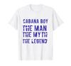 Cabana Boy Lustiges Sommer Poolparty Barkeeper Barkeeper Herren T-Shirt