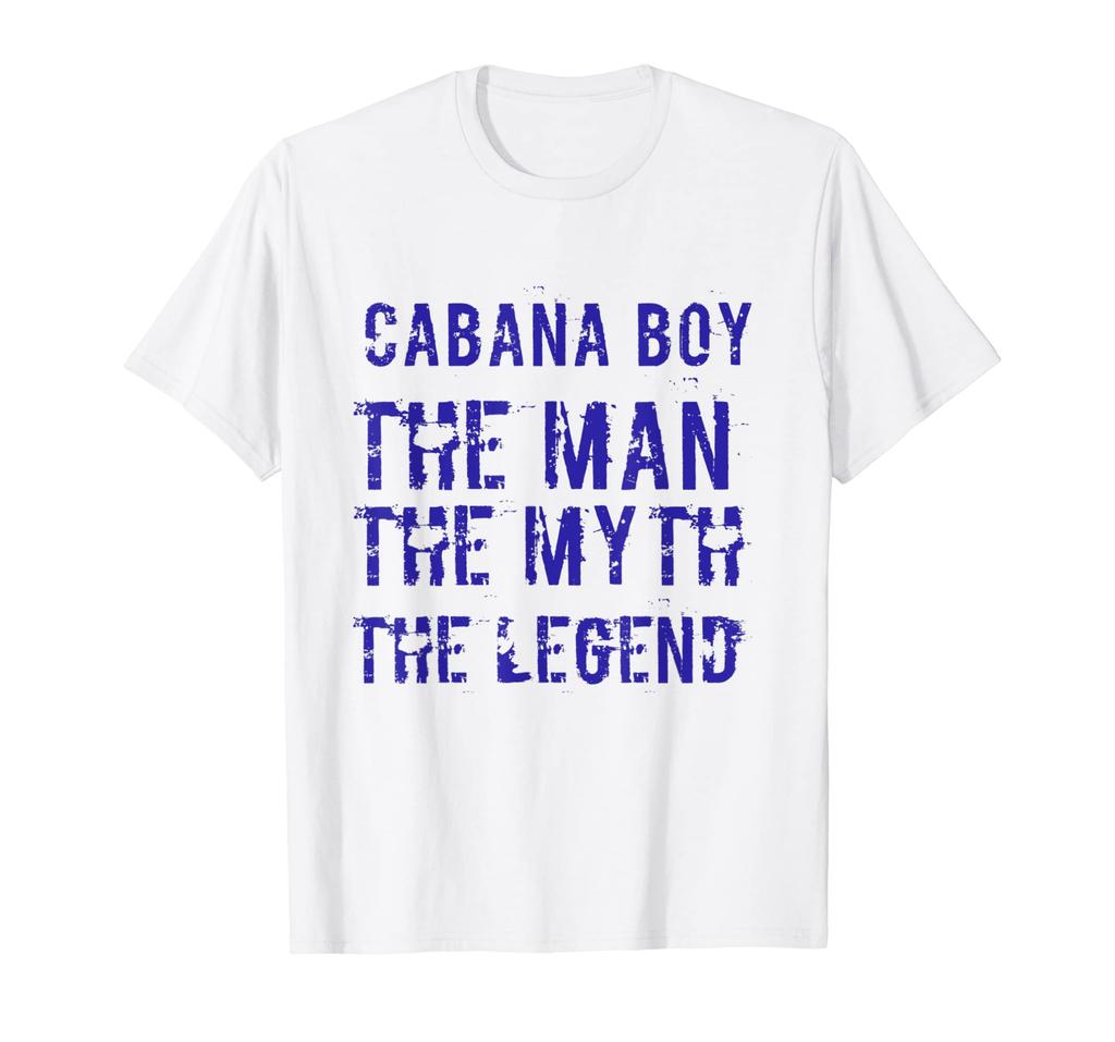 Cabana Boy Lustiges Sommer Poolparty Barkeeper Barkeeper Herren T-Shirt