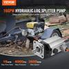 Hydraulická sada čerpadla pro štípačku dřeva, 16 GPM, dvoustupňové hliníkové hydraulické zubové čerpadlo 4000 PSI, s ventilem, vstup 1'', výstup 1/2'' NPT, 3600 ot./min, pro malé