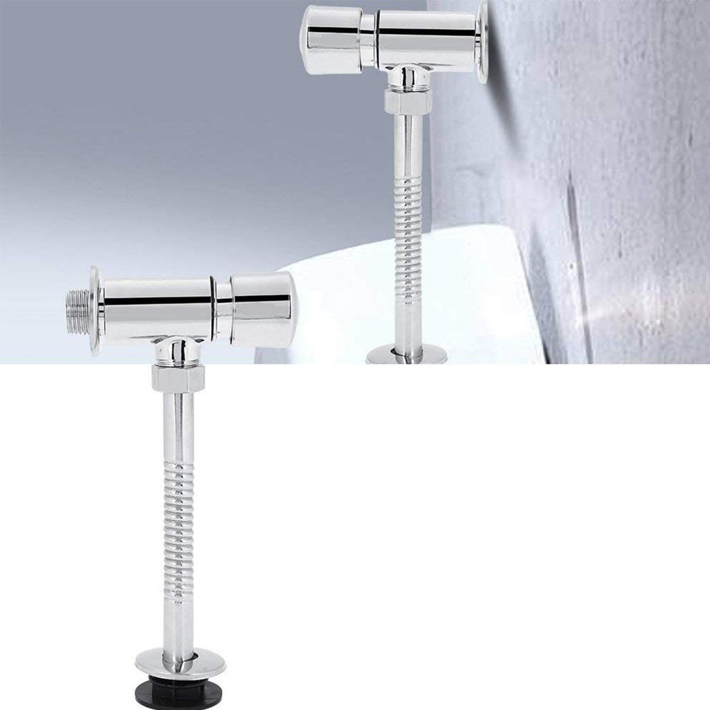 Toilet Urinal Brass Flush ,  Manual Hand Pressure Tool for Home Hotel Bathroom, Auto Shut Off Delay Urine Diverter