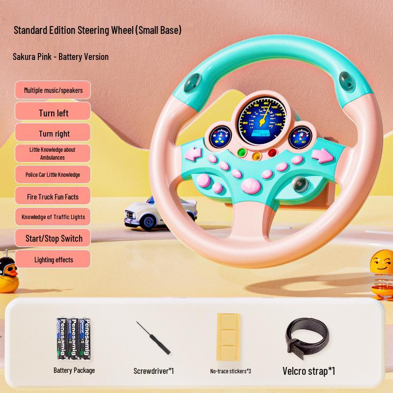 Дитяче кермо другого пілота: Інтерактивна іграшка-симулятор для автомобіля для раннього розвитку