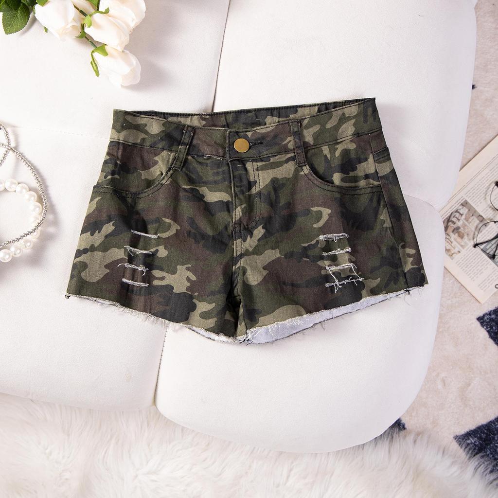 New Sexy Summer Women's High-Waisted Ripped Denim Shorts - European American Hot Pants