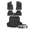 LUCKEASY Left Hand Drive for Kia K5 2021‑2025 FWD /Hyundai Sonata Not Fit PHEV  2020‑2025 TPE Floor Liners Car Accessories Black