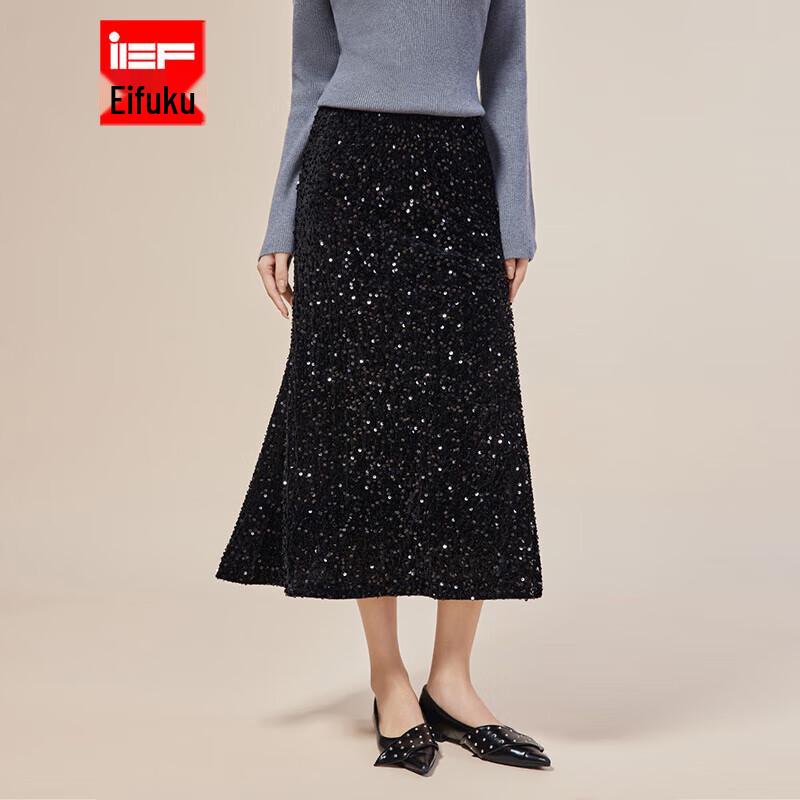 IEF 2025 Autumn Mid-Length Wrap Skirt M