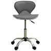 Office Chair Grey Faux Leather