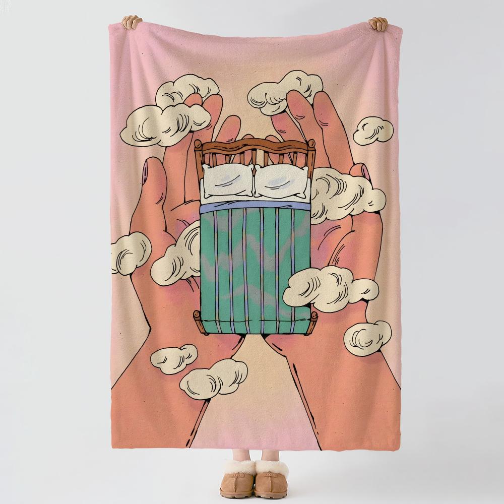 Artist K-Kaitlin Brito-o Throw Thick Comfort Flannel Quilt, Multi-scene Use Indoor Outdoor Daily Nap