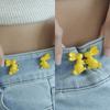 Holding Hands Heart Rabbit Pants Button Tightener Waist Buckle Jean Buttons for Loose Jeans  Unisex