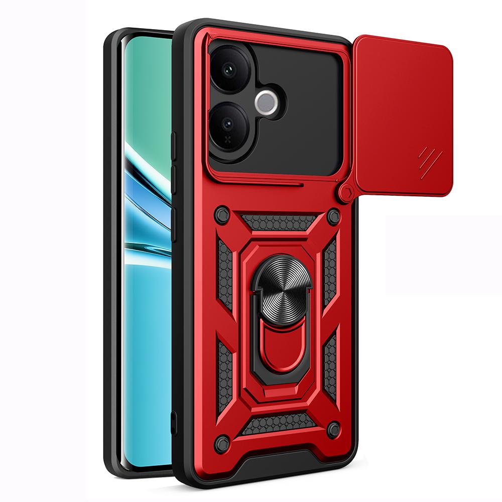 Armor Funda for VIVO V60 Lite Case Cover Slide Camera Protection Ring Holder Stand Shockproof Back Capa Funda