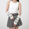 Thicken Y2K Fingerless Gloves Soft Knitted Sleeve Cover Fashion Bow Arm Warmers  Winter