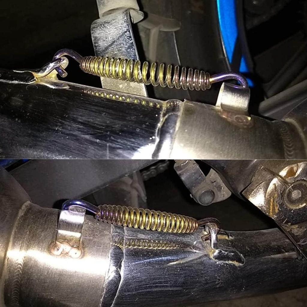 Motorcycle Exhaust Springs 58 Mm/2.28", Exhaust Pipe Muffler Swivel Springs, Exhaust Spring Hook Fasteners, Exhaust Pipe Spring With Swivel Hooks Set