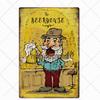 Beer Vintage Metal Tin Signs Bar Poster Pub Club Cafe Wall Decoration Retro Plaque Home Decor 20*30cm