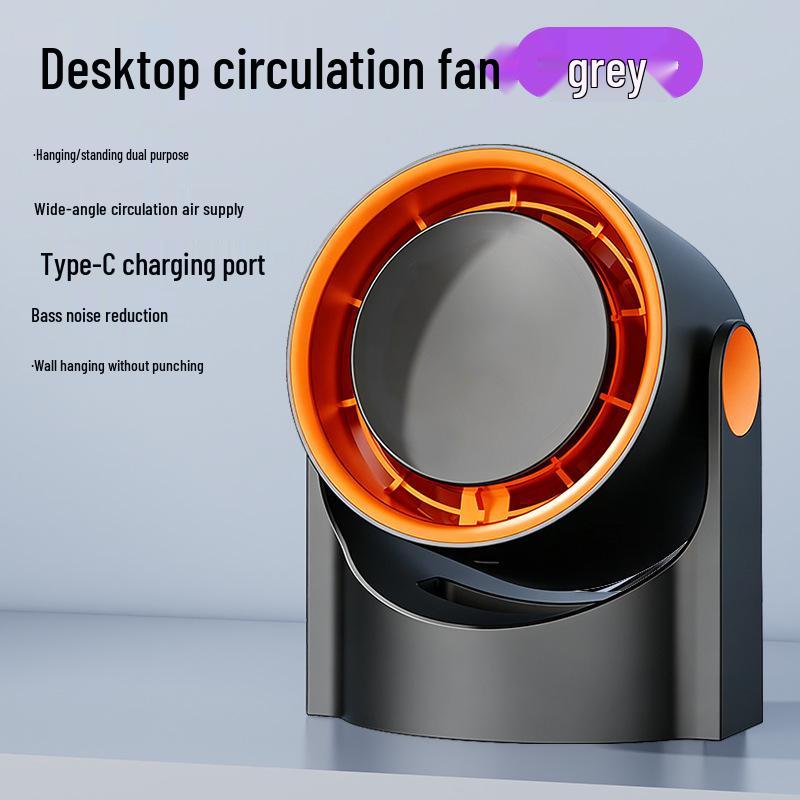 

Three-Head Desk Fan with Night Light: Multi-Functional Desktop Fan with Strong Air Circulation 15.5*15.5*45 cm