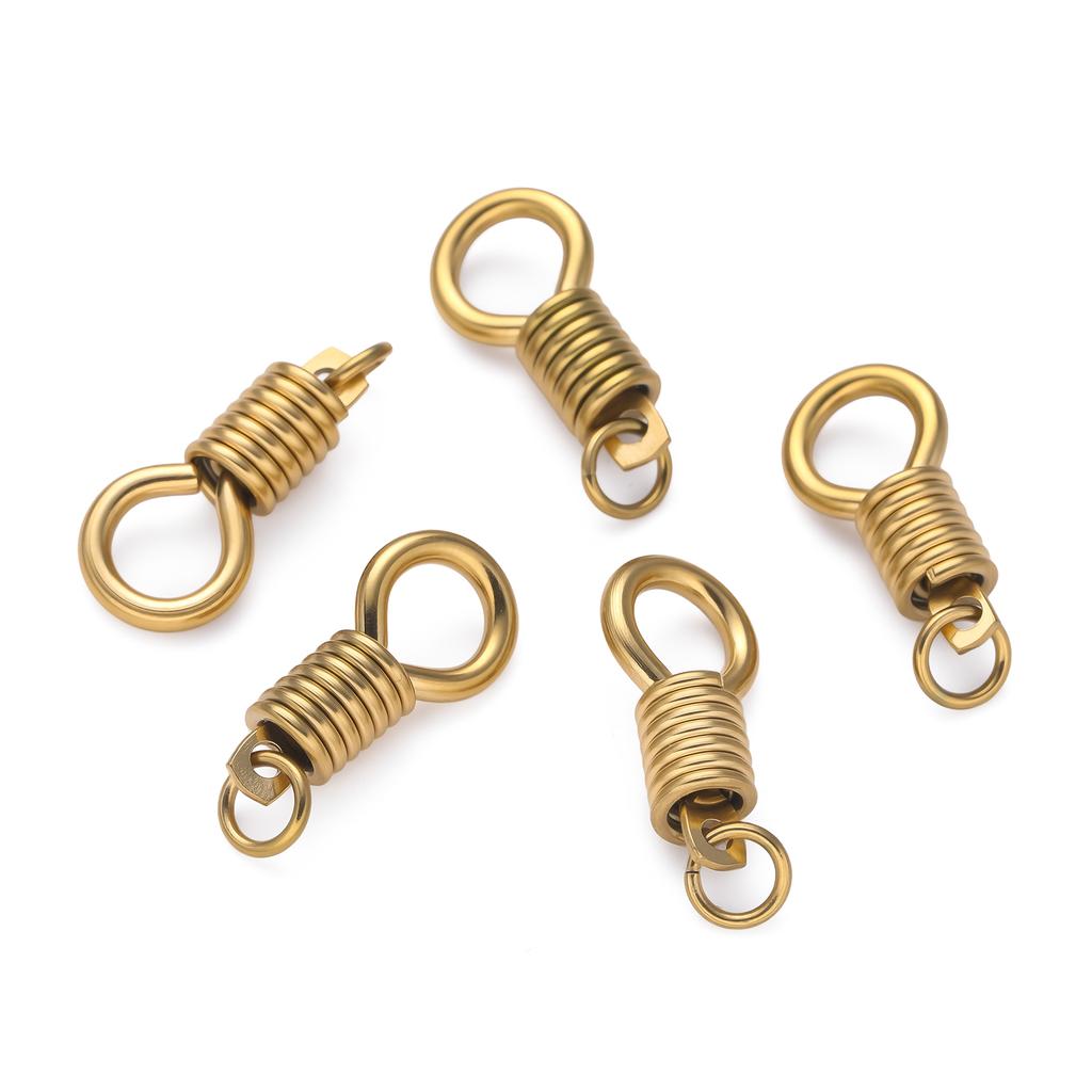 1Pcs/Lot 304 Stainless Steel Metal Spring Ring Buckle Clasps for Handmade DIY Jewelry Necklace Bracelet Making Accessories