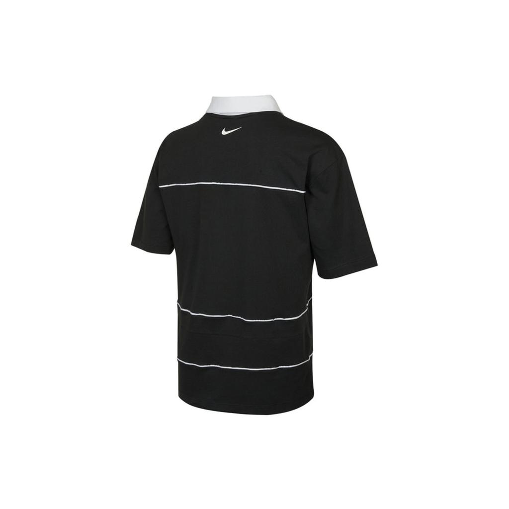 Nike Polo Shirts Men's Black Polo Collar Moderate Straight Fit DM7918-010