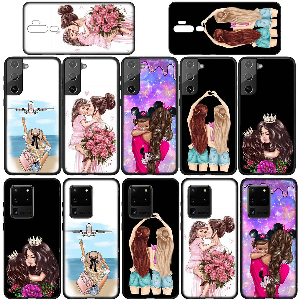 Phone Case for Samsung Galaxy S25 S24 S23 iPhone 16 15 Xiaomi Redmi Note 14 13 12 16E 11 Pro Max OPPO Moto Huawei Boy Woman Baby Girl Mom Family Cover