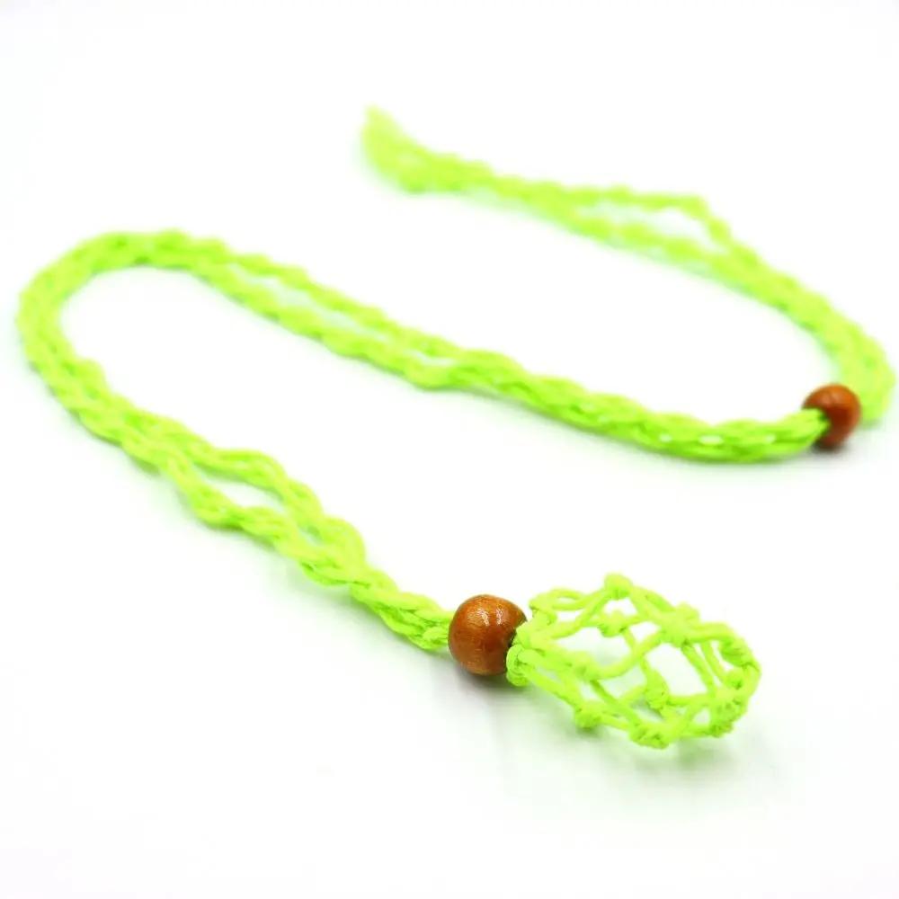 Easy Use DIY Necklace Cord Braided Length Adjustable Crystal Necklace Holder Hand-woven Wax Rope Braided Necklace Cord Bracelet