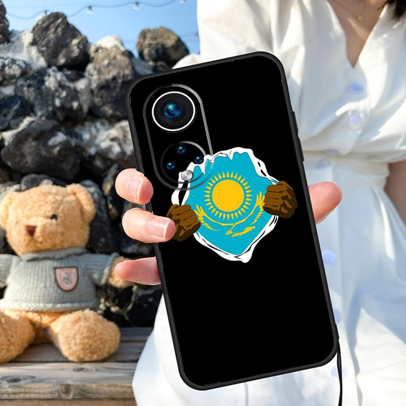 Kazakhstan Flag Case For Honor Magic 7 Lite 5 6 8 Pro X9a X9b X9c X9d X8b X8c 50 70 90 200 400 Win RT Cover