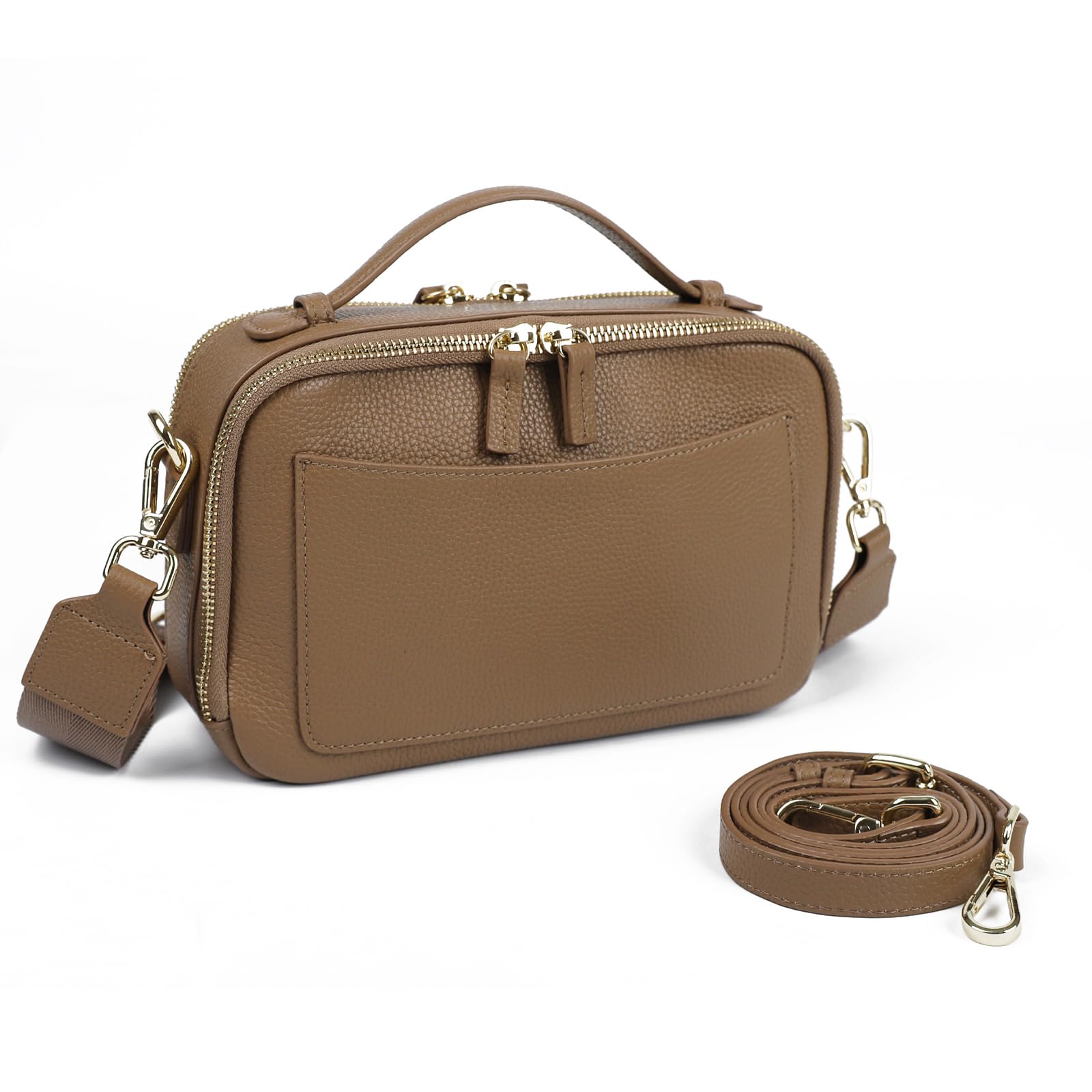 

Shoulder genuine for crossbody shoulder tote 2 zipper large for commuting [imeetu] bag, leather, women, 2-way, handbag, bag, bag, bag, straps, pocket,