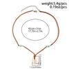 Salircon Bohemian Simulation Shell Pendant Choker Simple Brown Korean Velvet Clavicle Necklace Men's Casual Party Jewelry