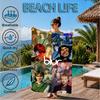 1PC Blur Music Beach Towel for Adults/Family ,Beach Towel, Ultra Absorbent Quick-Drying Pool Towels for Travel, Swimming, Camping Gift