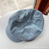 Cloud cowboy beret female spring and autumn big head circumference literary retro painter hat British newsboy hat peaked cap