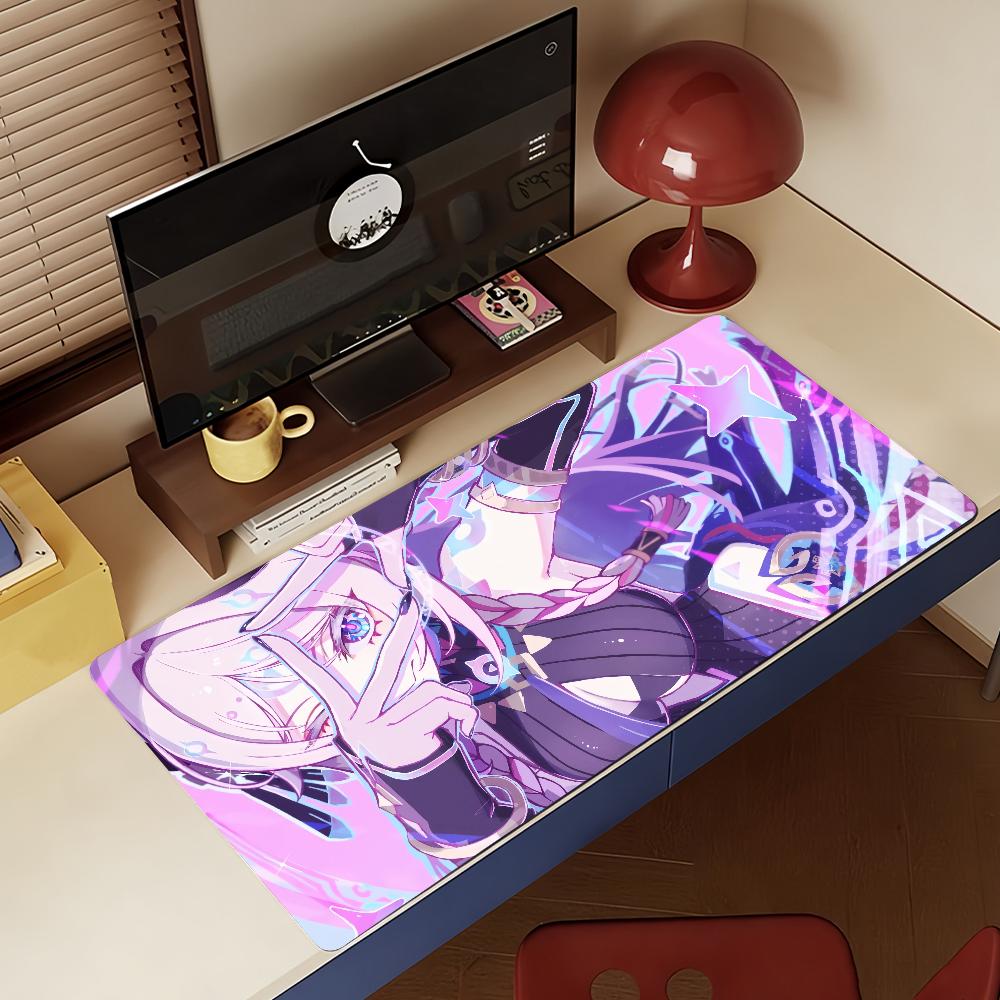 Tapis de Souris Genshin Impact Citlali Caoutchouc Antidérapant Gamer Équilibre Tapis pour Ordinateur Décoration Deskmat Ordinateur Portable Bureau Grand