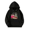 Sweatshirts For Teen Girls Hoodies Long Sleeve Drawstring Pullover Cute Printed Oversized Hoodie Christmas