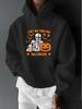 Halloween Skull Pumpkin Beer Fun Trendy Print Casual Sport Outdoor Unisex Long Sleeve Hoodie Sweatshirt Unisex Top Autumn Winter