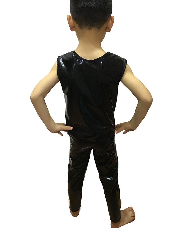 Unisex Shiny Patent Leather Dance Pants for Jazz, Cheer, & Hip Hop