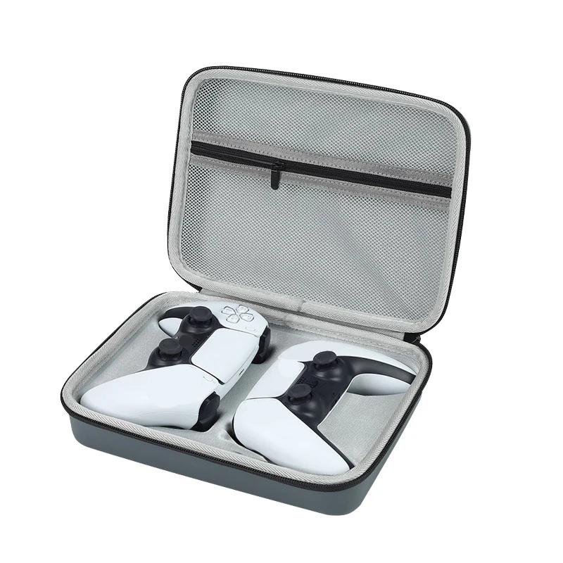 

Чехол для переноски и хранения двух игровых контроллеров, сумка для переноски и хранения, дорожная сумка EVA, совместимая с коробкой серый