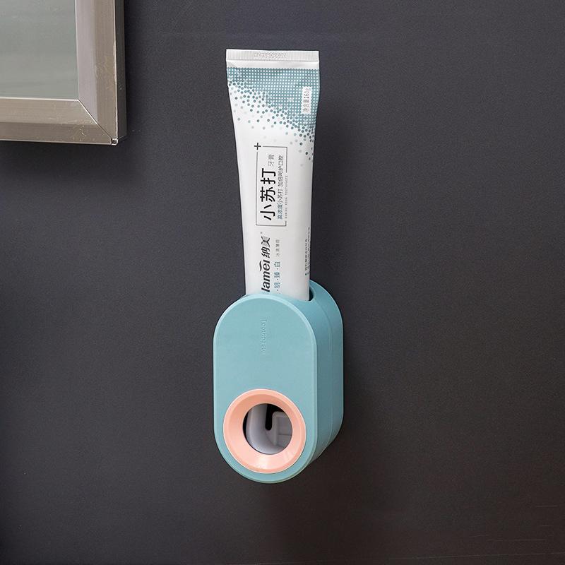 Fully Automatic Toothpaste Dispenser Hole Punched Toothbrush Toothpaste Storage Shelf Wall Hangers  Bathroom Accessories