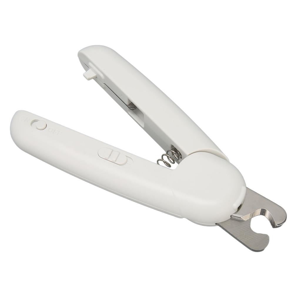 Tiernagelschere Edelstahl Automatischer Rückprallgriff Trimmwerkzeug mit LED-Licht für Hund