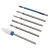6pcs Nail Cuticle Cleaner Bit Professional Rotary Polishing Nail Drill Cone Bit for Manicure Salon
