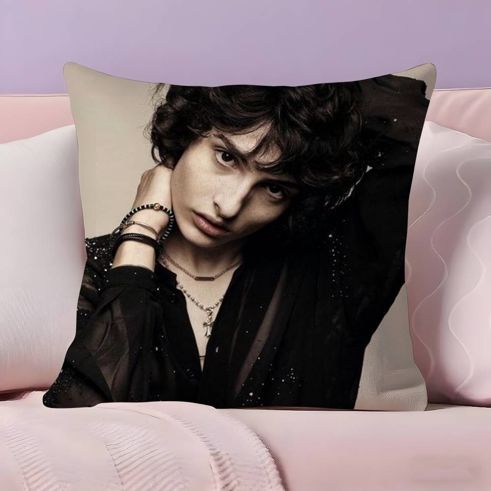 Famous Actor F-Finn W-Wolfhards Pillow Case Ultra Soft Skin Friendly Fabric Cloud Like Comfort & Concealed Zipper