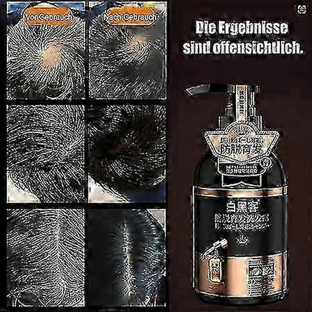 2025 Champú Blanco Hacker Anticaída, Champú Bai Hei Ke, Champú Anticaída Bai Hei Ke, Champú de Ginseng Japonés, Champú Anticaída con