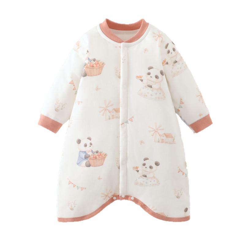 Spring & Autumn Baby Pajamas: Lightweight Pure Cotton Sleeping Bag & Anti-Kick Blanket for Infants and Toddlers