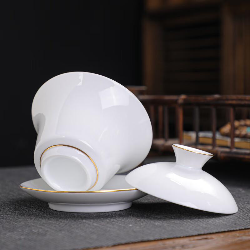 Chaxun Dehua Mutton Fat Jade Kung Fu Tea Set