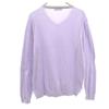 Brunello Cucinelli Made In Italy Long Sleeve V Neck Knit Purple Men's Used