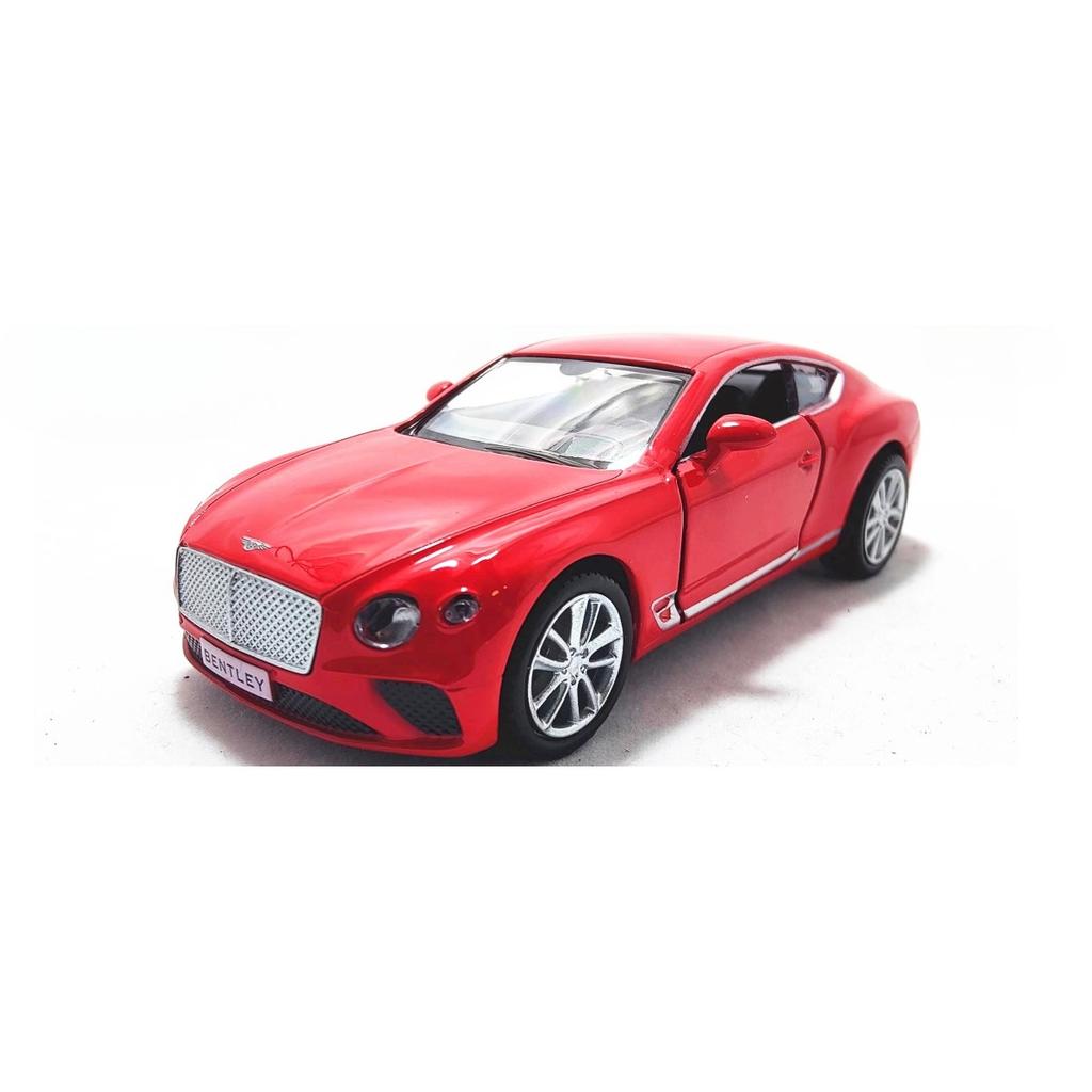 1/36 Bentley Continental GT Pullback Toy Car Model Official Licensed Scale Replica Metal Diecast Miniature Art Xmas Kid Boy Gift