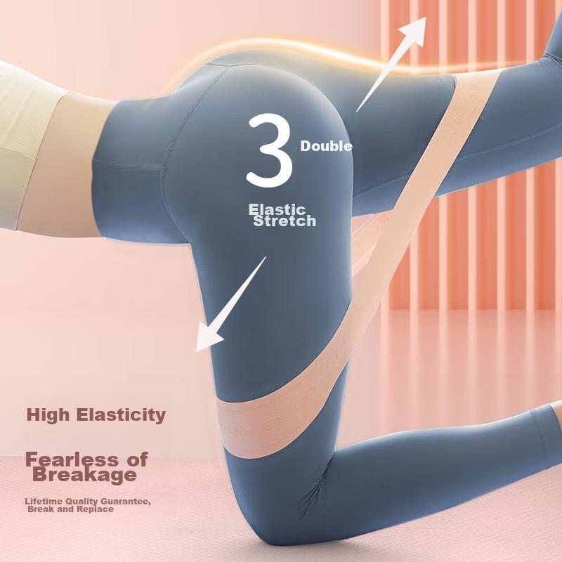 PROIRON Puli'ai Elastic Band, Silicone Resistance Band, Yoga Elastic Band for Fitness, Pink 15-20LB