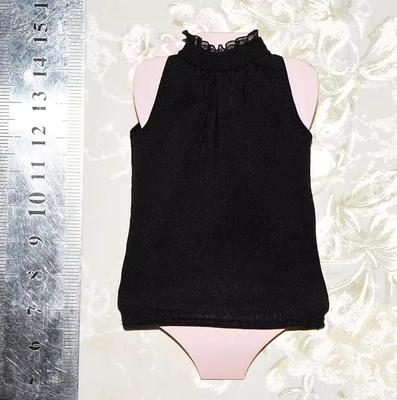 Hobby Toy Scale Figure Compatible with TBLeague Body Normal Body GS Style Pure Fashion Plain Elegant Mock Neck Sleeveless Blouse and Head Not