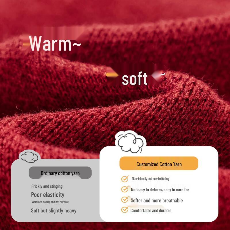 Omu Bear Girls' Winter Knit Pullover