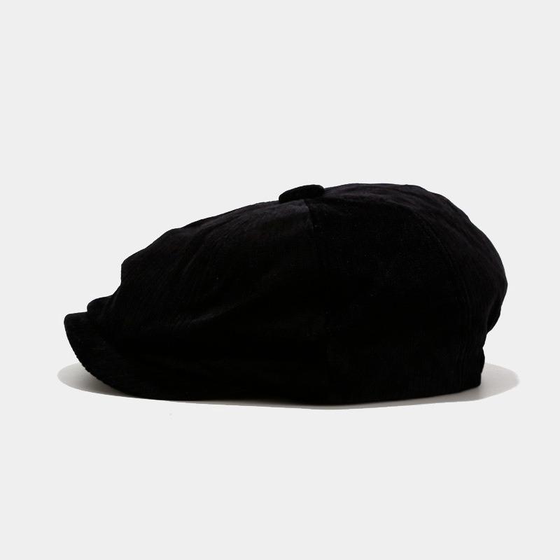 Korean Version Corduroy Octagonal Hat Female Literature Style Painter Multi Color Fashion Women Hats Accessories